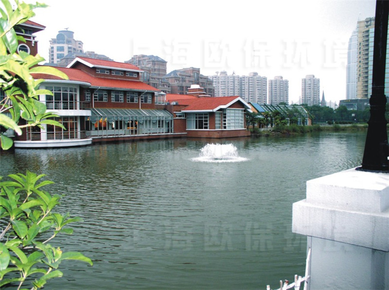 OBAO提水曝气机在人工湖中的运用 OBAO提水曝气机在人工湖中的运用