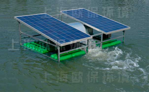 SOLARPL推流式太阳能曝气机在氧化塘中应用 SOLARPL推流式太阳能曝气机在氧化塘中应用