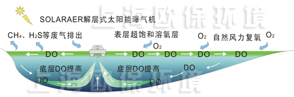 解层式太阳能曝气机运行后 解层式太阳能曝气机运行后