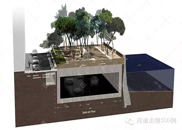 松林道 - 隧道上方的沿河大道剖面 松林道 - 隧道上方的沿河大道剖面