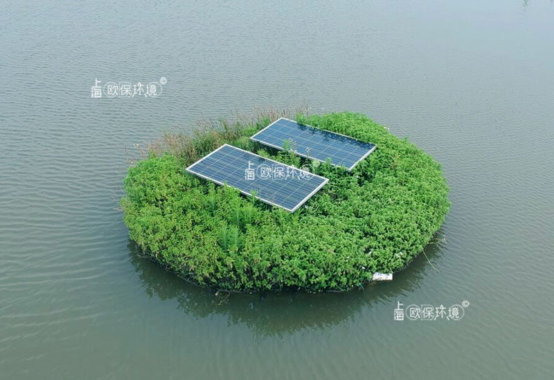 太阳能浮田型净水平台(太阳能曝气生物浮岛)可根据水体具体情况制作成不同外观样式及不同运行方式 太阳能浮田型净水平台(太阳能曝气生物浮岛)可根据水体具体情况制作成不同外观样式及不同运行方式